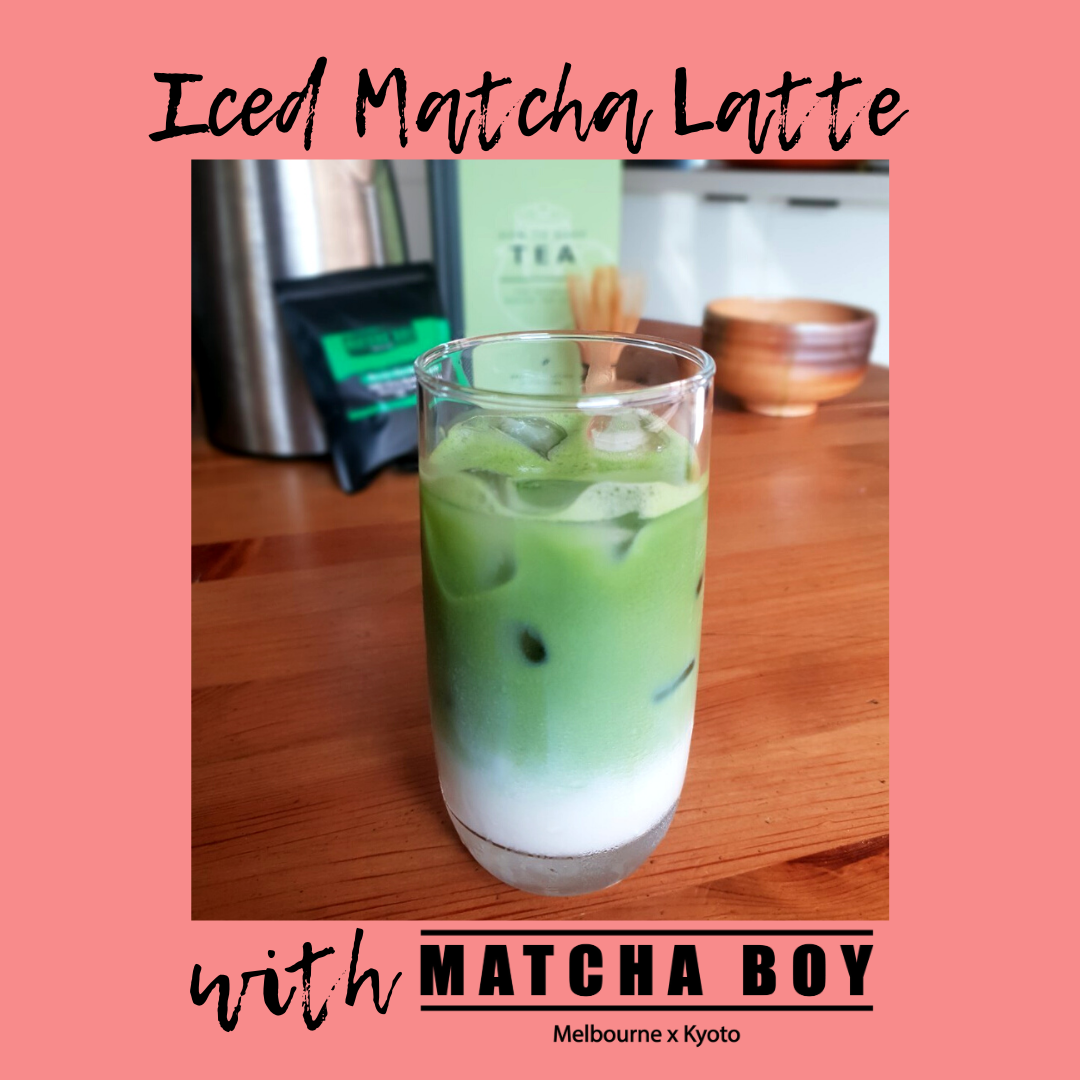 Iced matcha latte
