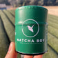 Can of ceremonial matcha